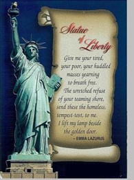 Statue Liberty plaque