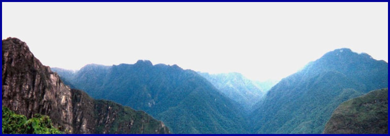 mountains encircling Machu Picchu or six peaks
