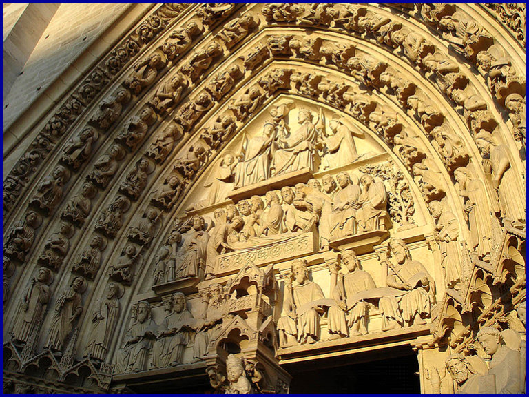 Portal of the Coronation – Western Entrance Notre Dame, Paris June 2002