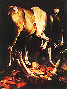 St. Paul’s Conversion on the road to Damascus by Michelangelo