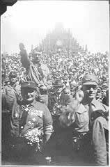 Hitler troop prosession