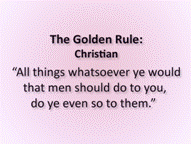 Golden Rule Christian