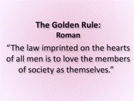Golden Rule Roman